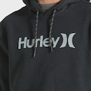 Blusão de Moletom Canguru Masculino Hurley One Only Preto - Foto 3