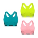 Kit Feminino Top Puma Nadador sem Costura - 3 Unidades - Foto 2