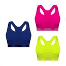 Kit Feminino Top Puma Nadador sem Costura - 3 Unidades - Foto 2