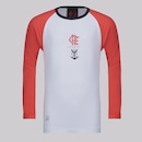 Camisa do Flamengo Plaga Manga Longa Infantil - Foto 1