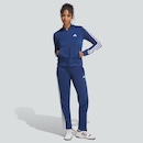 Agasalho Feminino adidas ESS 3 Stripes Feminino - Foto 1