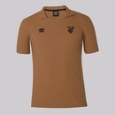 Camisa Polo do Athletico Paranaense Umbro Viagem 2025 Masculina - Foto 1