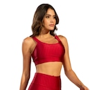 Top Fitness New Zig 3D Vekyo com Bojo Removível Feminino - Foto 3