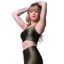 Top Fitness New Zig 3D Vekyo com Bojo Removível Feminino - Foto 3