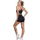 Conjunto Top Alça Fina sem Bojo e Short Suplex Vekyo Feminino - Foto 2