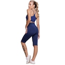 Conjunto Bermuda Ciclista e Top Alça Fina Vekyo Feminino - Foto 3