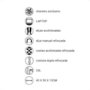 Mochila Unissex Mormaii Soft Casual 25 Litros - Foto 5