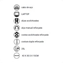 Mochila Unissex Mormaii Poliéster Cabo de Aço 25 Litros - Foto 6