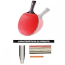 Kit Tênis Mesa Boer 6.0 Series Carbon 1 Raq 6 Estrelas Profissional - Foto 5