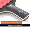 Kit Tênis Mesa Boer 6.0 Series Carbon 1 Raq 6 Estrelas Profissional - Foto 6