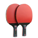 Kit Tênis Mesa Hueson Carbon-2 Raq Cabo Shorth 5 Estrelas 3 Bolas - Foto 3