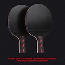 Kit Tênis Mesa Hueson Carbon-2 Raq Cabo Shorth 5 Estrelas 3 Bolas - Foto 4