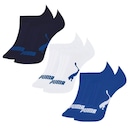 Meia Sapatilha Puma Esportiva - 3 Pares - Masculina - Foto 1