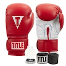 Kit Luva de Boxe Muay Thai Essencial + 1 Par de Bandagem 3M + 1 Protetor Bucal - Title - Foto 1