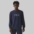 Blusão de Moletom Feminino Fila Letter Outline Light - Foto 1