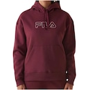 Blusão de Moletom Feminino Fila com Capuz Outline Winter - Foto 1