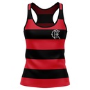 Camisa do Flamengo Regata Fla Tri Rubro-Negro Braziline Feminina - Foto 1
