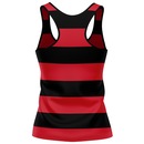 Camisa do Flamengo Regata Fla Tri Rubro-Negro Braziline Feminina - Foto 2