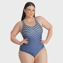 Maio de Natação Feminino Trinys Estampado 3584 Plus Size - Foto 1