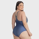 Maio de Natação Feminino Trinys Estampado 3584 Plus Size - Foto 2
