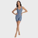 Maio Macaquinho de Natação Feminino Trinys 3588 Estampado - Foto 4