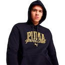 Blusão Masculino Puma Class Hoodie New Navy com Capuz - Foto 1