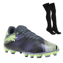 Chuteira de Futebol de Campo Puma Future 7 Play + Meião - Foto 1