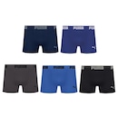 Kit 5 Cuecas Puma Boxer Sem Custura Masculina - Foto 1