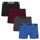 Kit 4 Cuecas Puma Boxer Sem Custura Masculina - Foto 1