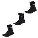 Kit 3 Pares de Meias Adidas Linear Crew Cano Alto Unissex - Foto 1
