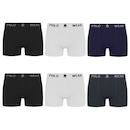 Kit 6 Cuecas Boxer Polo Wear Masculina - Foto 1