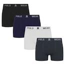 Kit 4 Cuecas Boxer Polo Wear Masculina - Foto 1