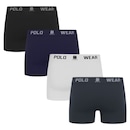 Kit 4 Cuecas Boxer Polo Wear Masculina - Foto 2