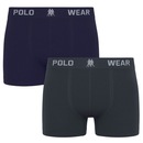 Kit 2 Cuecas Boxer Polo Wear Masculina - Foto 1