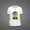 Camiseta do Santos Baleinha e Baleião Zé Carretilha Feminina - Foto 1