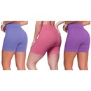 Shorts Selene Sem Costura - 3 Unidades - Feminino - Foto 2