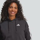Blusão de Moletom Feminino adidas 3 Stripes com Capuz - Foto 7