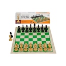 Jogo de Xadrez Profissional com Tabuleiro e 2 Damas Extras - Foto 1