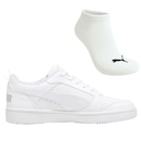 Kit Tênis Masculino Puma Rebound V6 Low Original + Meia - Foto 1