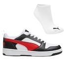 Kit Tênis Masculino Puma Rebound V6 Low Original + Meia - Foto 1