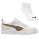 Kit Tênis Masculino Puma Rebound V6 Low Original + Meia - Foto 1