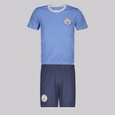 Kit de Camisa + Bermuda do Manchester City Infantil - Foto 1