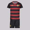 Kit Uniforme do Sport Recife Umbro I 2024 Infantil - Foto 1
