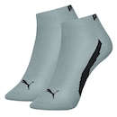 Meia Cano Curto Puma Logo - 3 Pares - Masculina - Foto 3