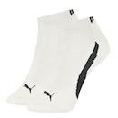 Meia Cano Curto Puma Logo - 3 Pares - Masculina - Foto 4