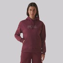 Blusão de Moletom Feminino Fila com Capuz Outline Winter B - Foto 1