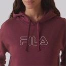 Blusão de Moletom Feminino Fila com Capuz Outline Winter B - Foto 4