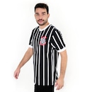 Camiseta Masculina Coimbra Corinthians Retrô Listrado - Foto 2
