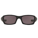 Óculos de Sol Unissex Oakley Fives Squared Matte Black Warn Grey - Foto 3