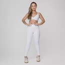 Calça Legging Fitness Textura Canelado Bolso Poliamida Feminina - Foto 4